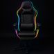 Крісло геймерське ProGame з RGB підсвіткою GX-150, підставка для ніг, комп'ютерне ігрове