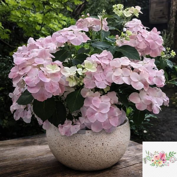 Гортензія широколиста  Ампельна рожева (Hydrangea macrophylla)
